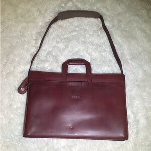 Hartmann vintage brown leather briefcase